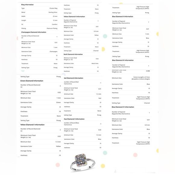 NWT/Multi Diamond 0.50ctw - Picture 4 of 8